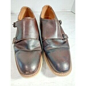 Size 8 Mens Brown Steve Madden Dress Shoes, Leather Upper & Rubber Outsole